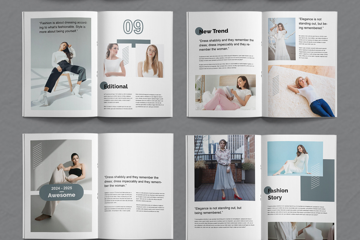 Minimal Lookbook Template, a Magazine Template by ContestDesign (Photo 3 of 4)