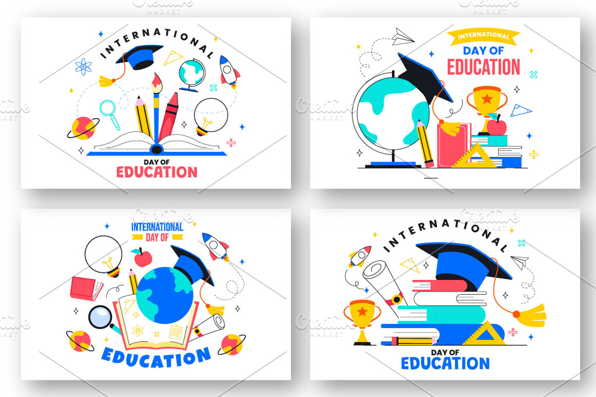 11 International Day of Education, an Education Illustration by denayunebgt (Photo 3 of 5)