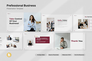 Professional Business Slides, a Presentation Template by Antstheme