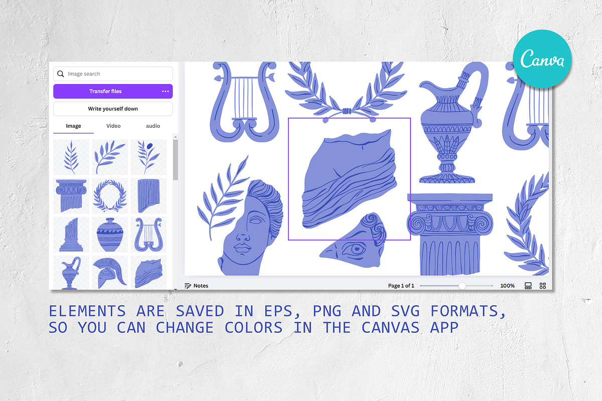 ANTIQUITY: clipart and patterns, an Object Graphic by Elliko shop (Photo 5 of 8)