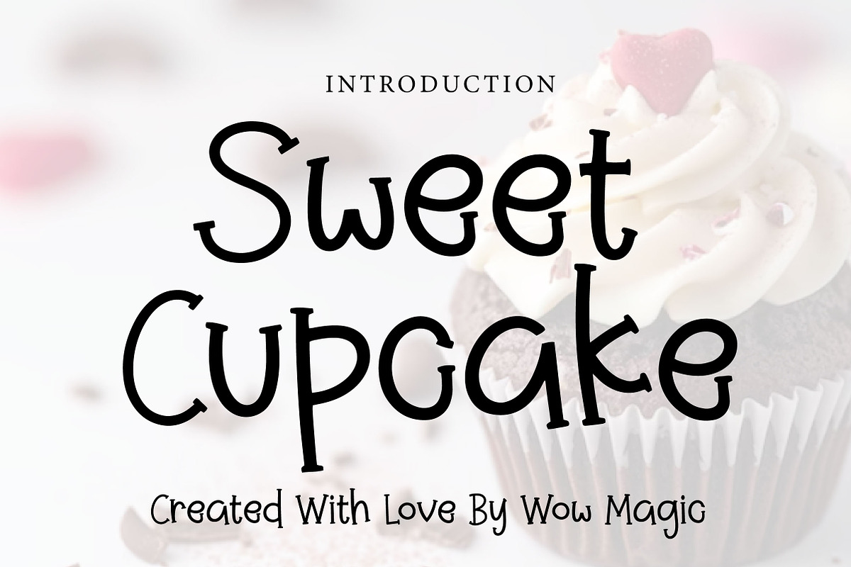 Sweet Cupcake, a Handwritten Font by Wow Magic (Photo 1 of 3)