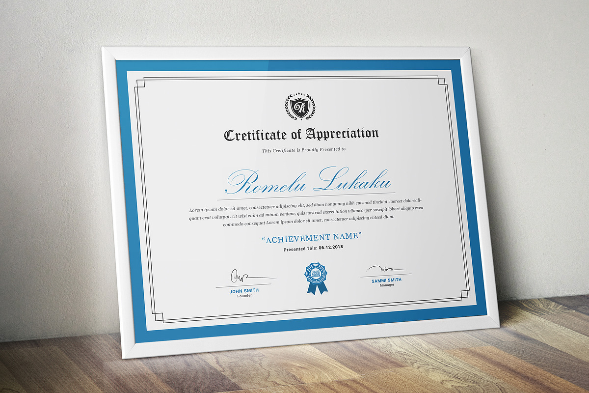 Certificate, a Stationery Template by ThemeDevisers (Photo 3 of 6)