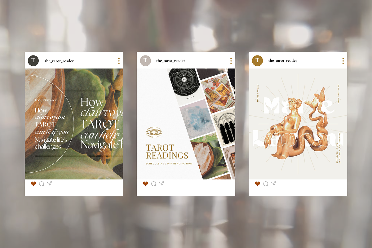 The Tarot Reader Social Media Bundle, a Social Media Template by The Flossy Finch (Photo 13 of 15)