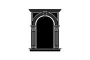 Vintage Arch Window Silhouette, a Graphic by hafijul (Thumbnail 6 of 10)