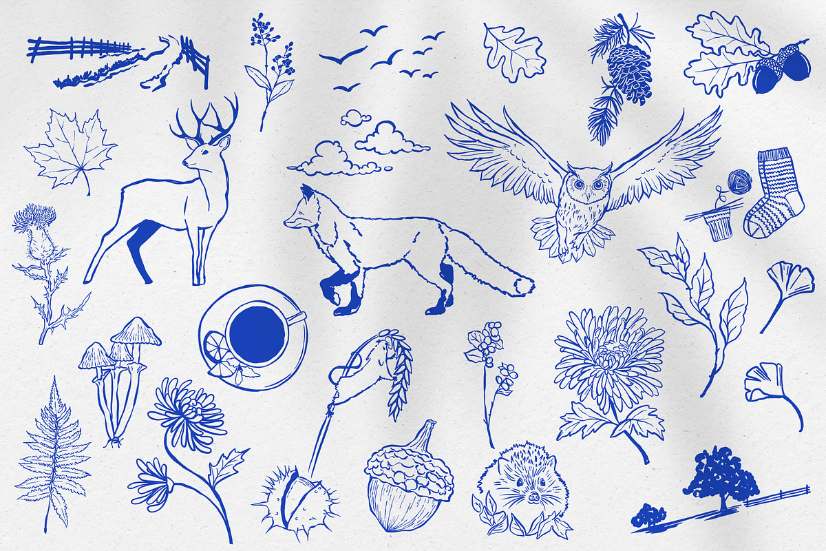 Autumn Reverie - Illustration, an Object Graphic by Deveze Art & Co (Photo 4 of 8)