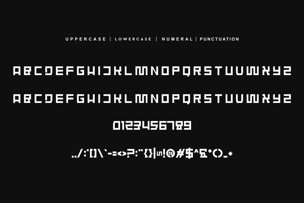 Ametech - Futuristic Font, a Sans Serif Font by QR Design Studio (Photo 5 of 6)