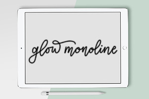 Procreate Brush - Glow Monoline