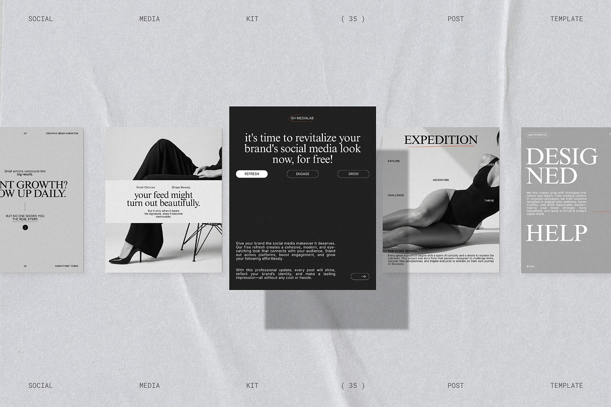 RIVA | Instagram Post Template (III), a Social Media Template by Prapti Design (Photo 9 of 10)