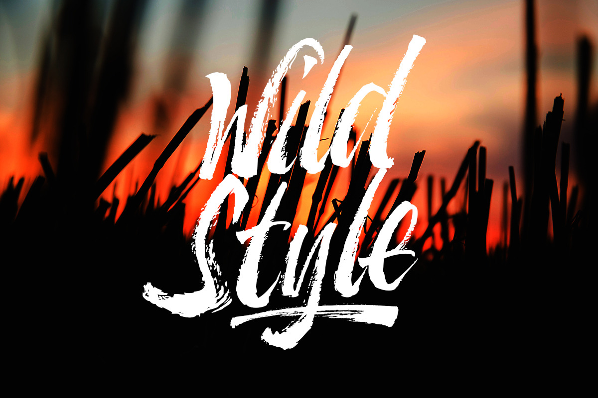 Hardcore | Hand Brush Font preview 2