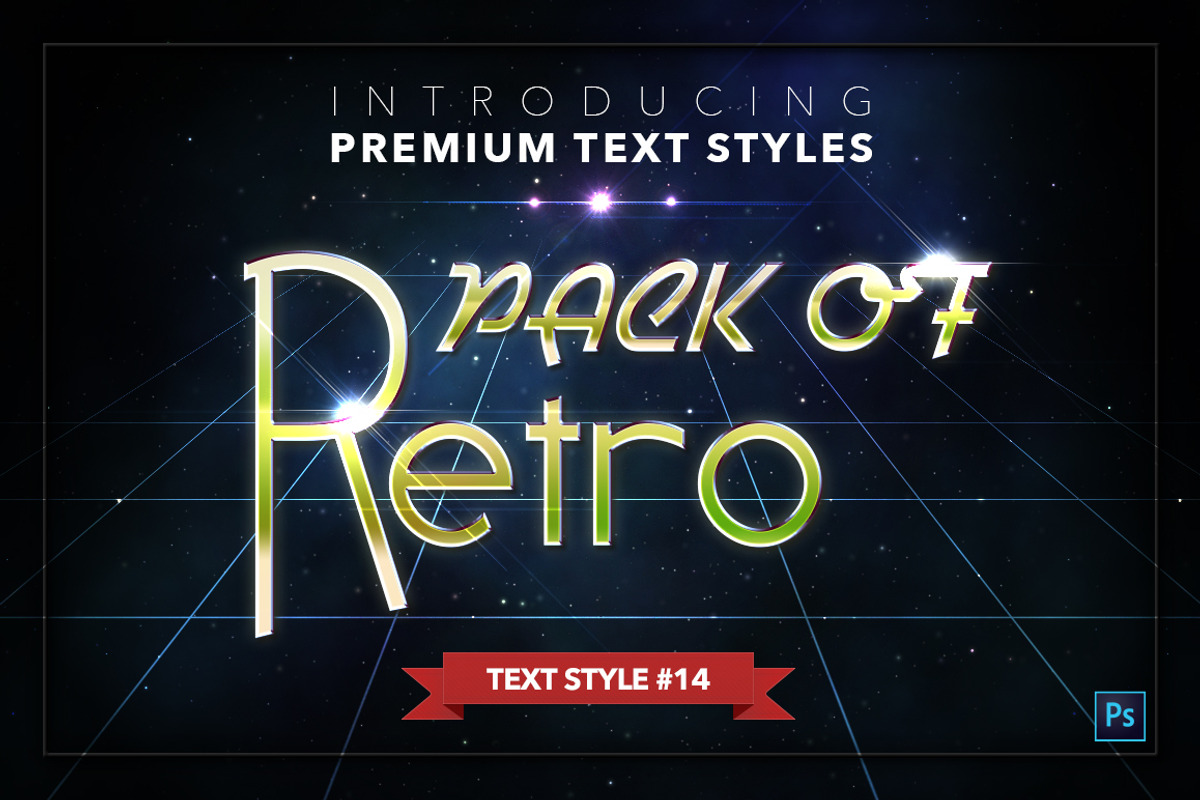 Retro #1 - 20 Text Styles, a Layer Style Add-On by Jonas Stensgaard (Photo 15 of 23)