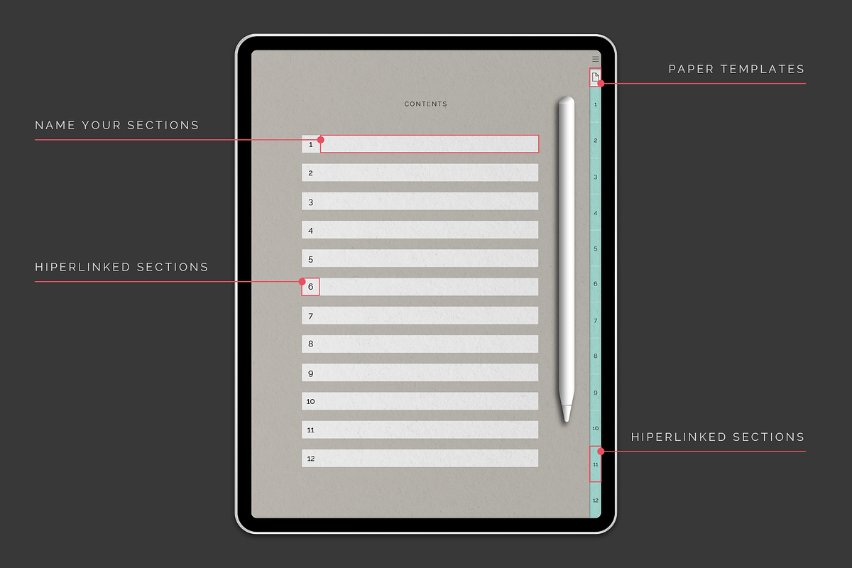 Digital Hyperlinked Notebook, a Brochure Template by Santo Romero (Photo 2 of 7)