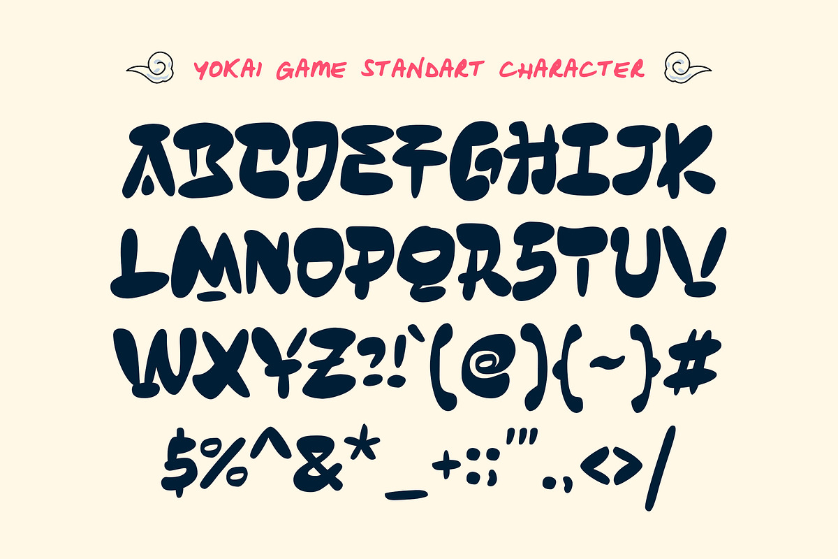 Yokai Game - Japanese Anime Font, a Sans Serif Font by Typia Nesia (Photo 2 of 13)