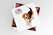Cute Beagles Collection, an Animal Illustration by alexrockheart (Thumbnail 7 of 7)