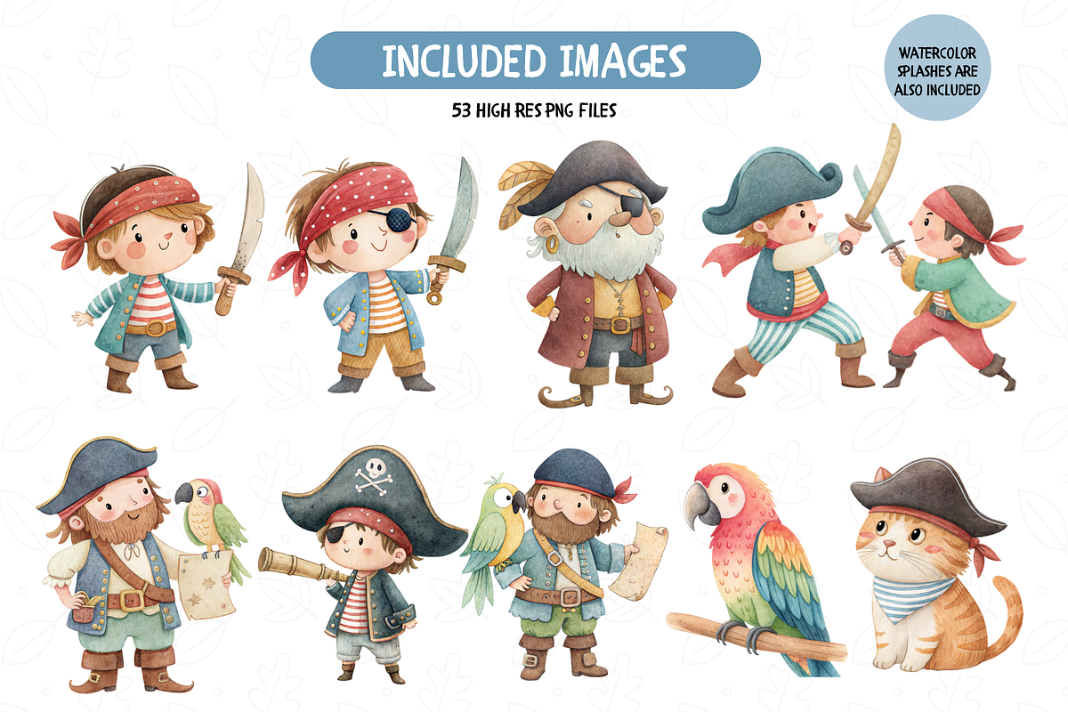 Little Pirates Clipart, an Object Illustration by TatiMockup (Photo 2 of 7)