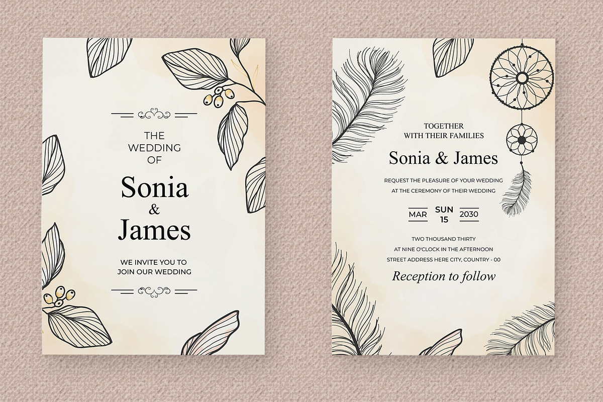 Wedding Invitation Card Design, an Invitation Template by MightyDesign (Photo 3 of 4)