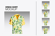 Hawaiian Short Sleeve Shirt Mockup, a Product Mockup by OneVectorStock (Thumbnail 1 of 13)
