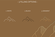 MOUNTAIN Logos, Icons and Frames, a Branding & Logo Template by Andreen (Thumbnail 10 of 15)