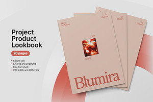 Project Product Look Book Template, a Brochure Template by TMint Play