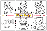 Bold and Easy Kawaii Cats, an Animal Illustration by Ink Gallery (Thumbnail 3 of 5)