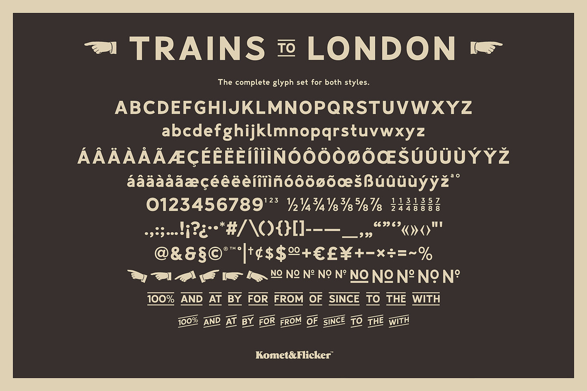 Trains to London, a Sans Serif Font by Komet & Flicker (Photo 12 of 12)