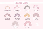 Multiline Procreate Brushes, a Brush Add-On by Pawsitively Aesthetic (Thumbnail 2 of 6)