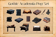 Gothic Dark Academia PNG Collection, an Object Graphic by ViktoriaLapshyna (Thumbnail 4 of 15)