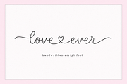 Love Ever | Heart Connector Font, a Script Font by KA Designs (Thumbnail 1 of 11)