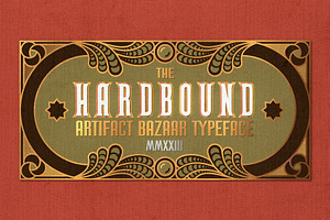 Hardbound: Vintage Book Font