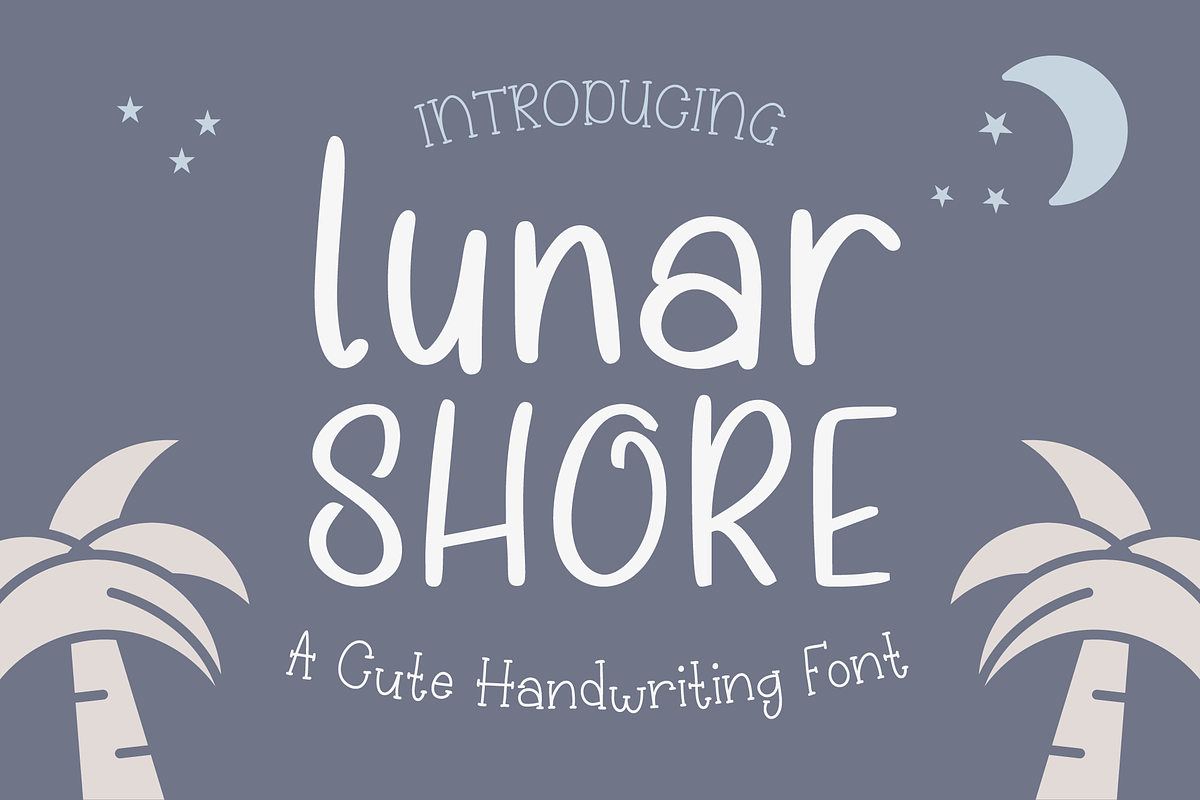Lunar Shore Cute Handwriting Font, a Font by Dancing with Ink (Photo 1 of 19)
