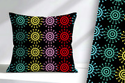 Bright Pop Art Circles on Black, a Pattern Graphic by Sharon Schwalbe (Thumbnail 3 of 6)
