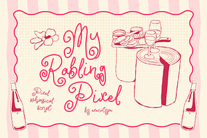My Rabling - Whimsical Pixel, a Handwritten Font by executypeStudio