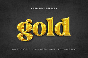 Gold Text Effect
