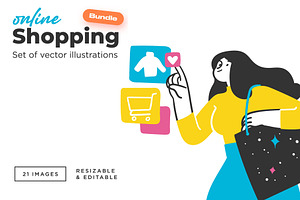 Online Shopping illustrations