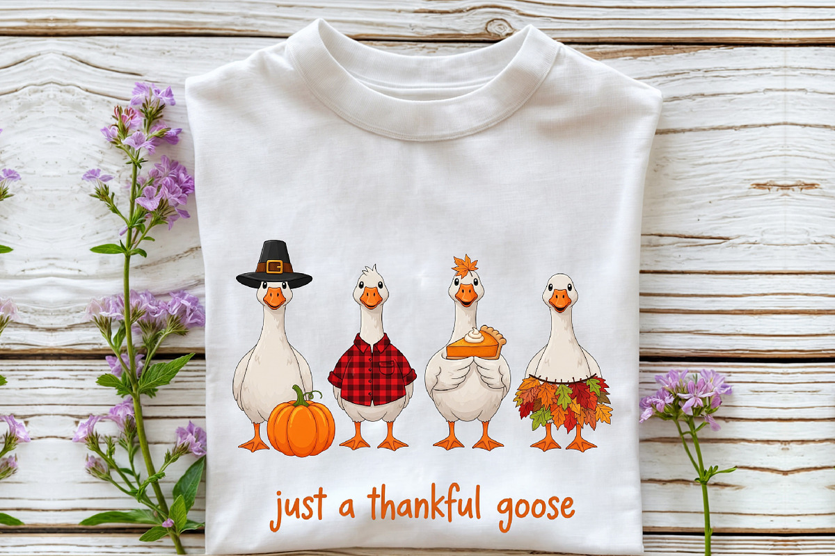 Just a Thankful Goose Sublimation, a Seasonal Illustration by Rose Art (Photo 2 of 4)