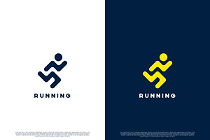 Running People Logo Design Icon, a Branding & Logo Template by Morvana Crew