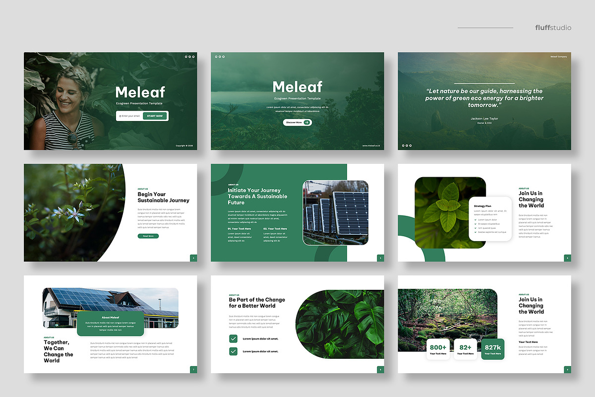 Ecology Sustainability Powerpoint, a Presentation Template by fluffstudio (Photo 2 of 5)