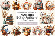Boho Autumn Clipart, a Work Illustration by cherrydesign (Thumbnail 1 of 3)