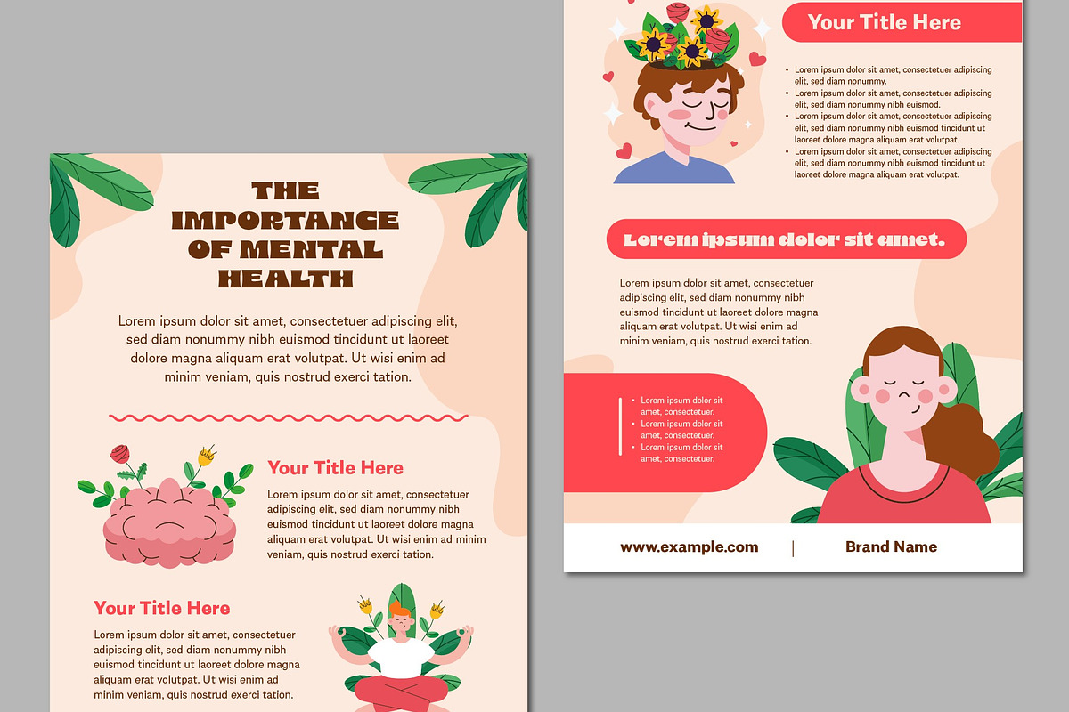 Mental Health Infographic, a Templates & Theme by studiogstock (Photo 1 of 3)