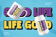 Chulpane 3D, a Sans Serif Font by Craft Supply Co. (Thumbnail 5 of 8)