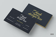 Think more design less business card, a Business Card Template by AM Design (Thumbnail 1 of 4)