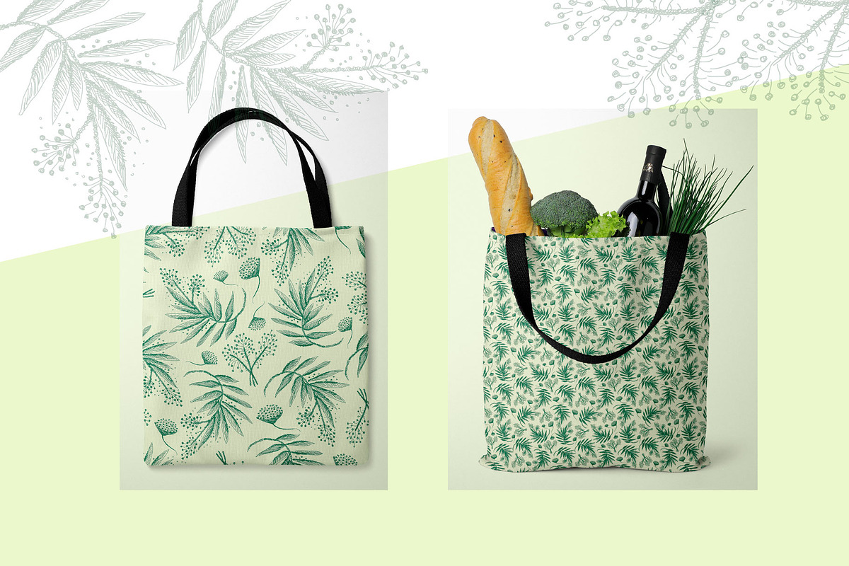 Forest floral pattern, a Pattern Graphic by Polanika (Photo 5 of 5)