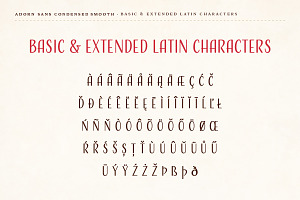 Adorn Sans Condensed Smooth