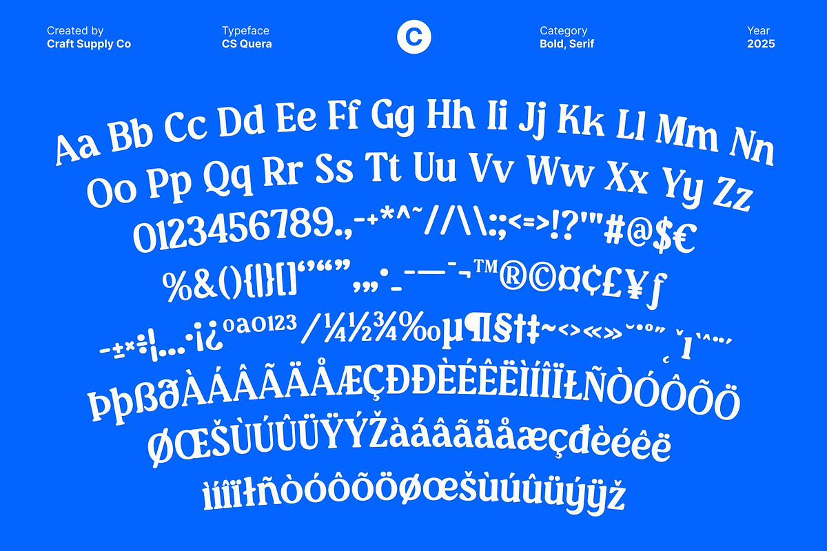 CS Quera – Bold Serif Font, a Serif Font by Craft Supply Co. (Photo 8 of 8)