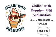 Chillin' with Freedom – Sublimation, a Seasonal Illustration by Smillyy Threads (Thumbnail 1 of 6)