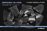 Broken Glass Huge set, an Object Graphic by ArtDom (Thumbnail 1 of 3)