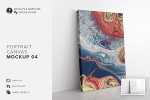 Portrait Canvas Ratio 2x3 Mockup 04