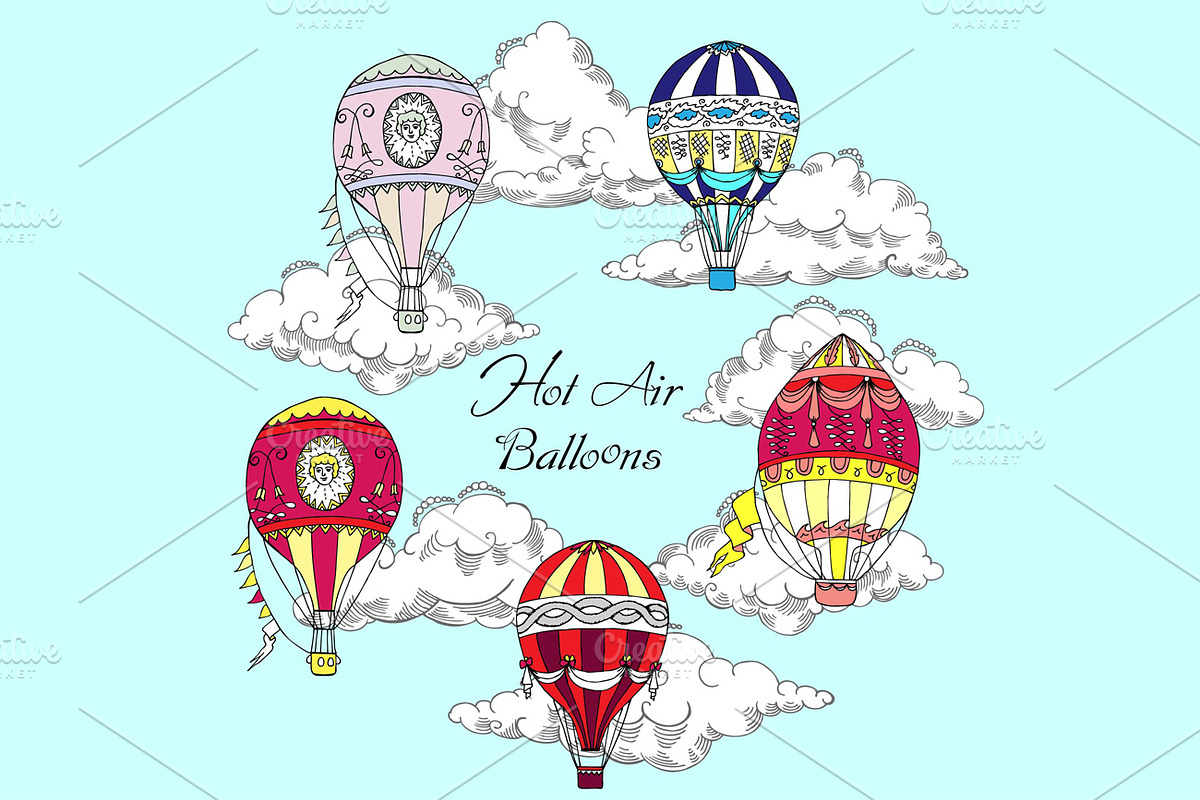 Colored Air Balloons, an Illustration by Nataliapiache (Photo 3 of 7)