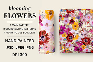 FLORAL Pattern Set - Blooming Field!