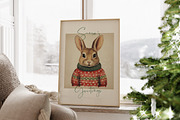Retro Christmas Prints & Cards, a Background Graphic by Laras Wonderland (Thumbnail 10 of 11)