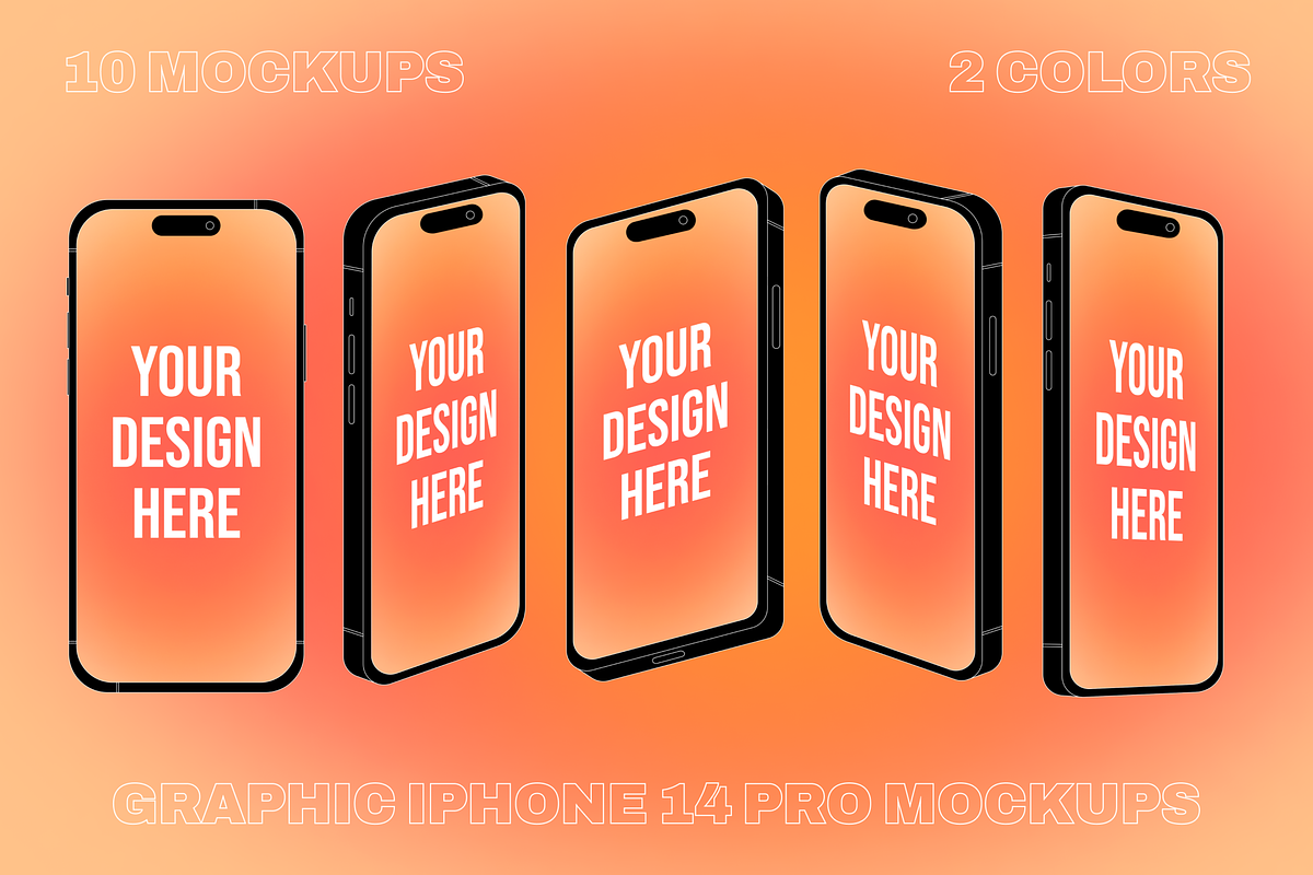 Mockup iPhone 16 Pro, an Illustration by VHC GRAPHICS (Photo 2 of 4)